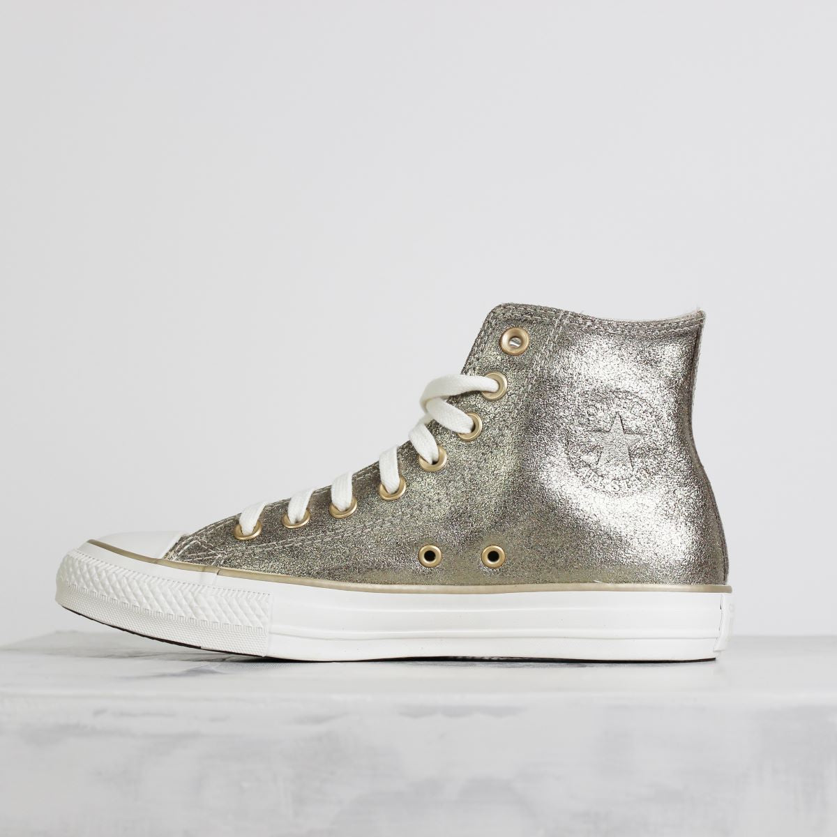 Tênis Converse Chuck Taylor All Star Hi Pretty Patina Ouro Claro