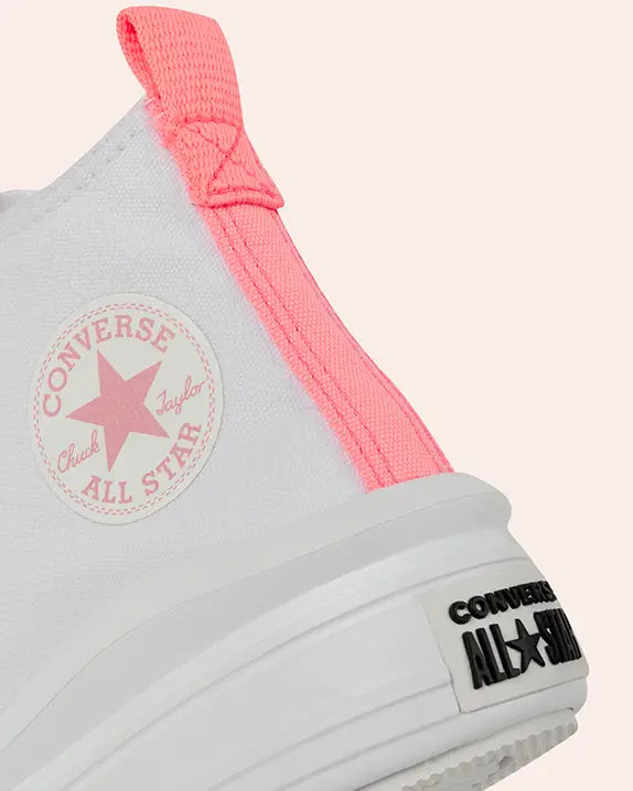 Tênis Converse Chuck Taylor All Star Move Branco Rosa Neon