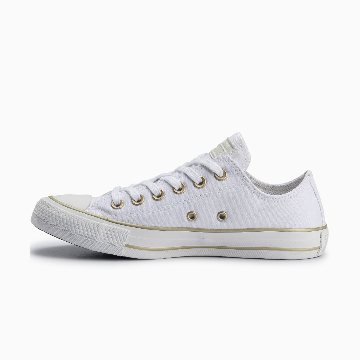 Tênis Converse Chuck Taylor All Star Branco Ouro Claro