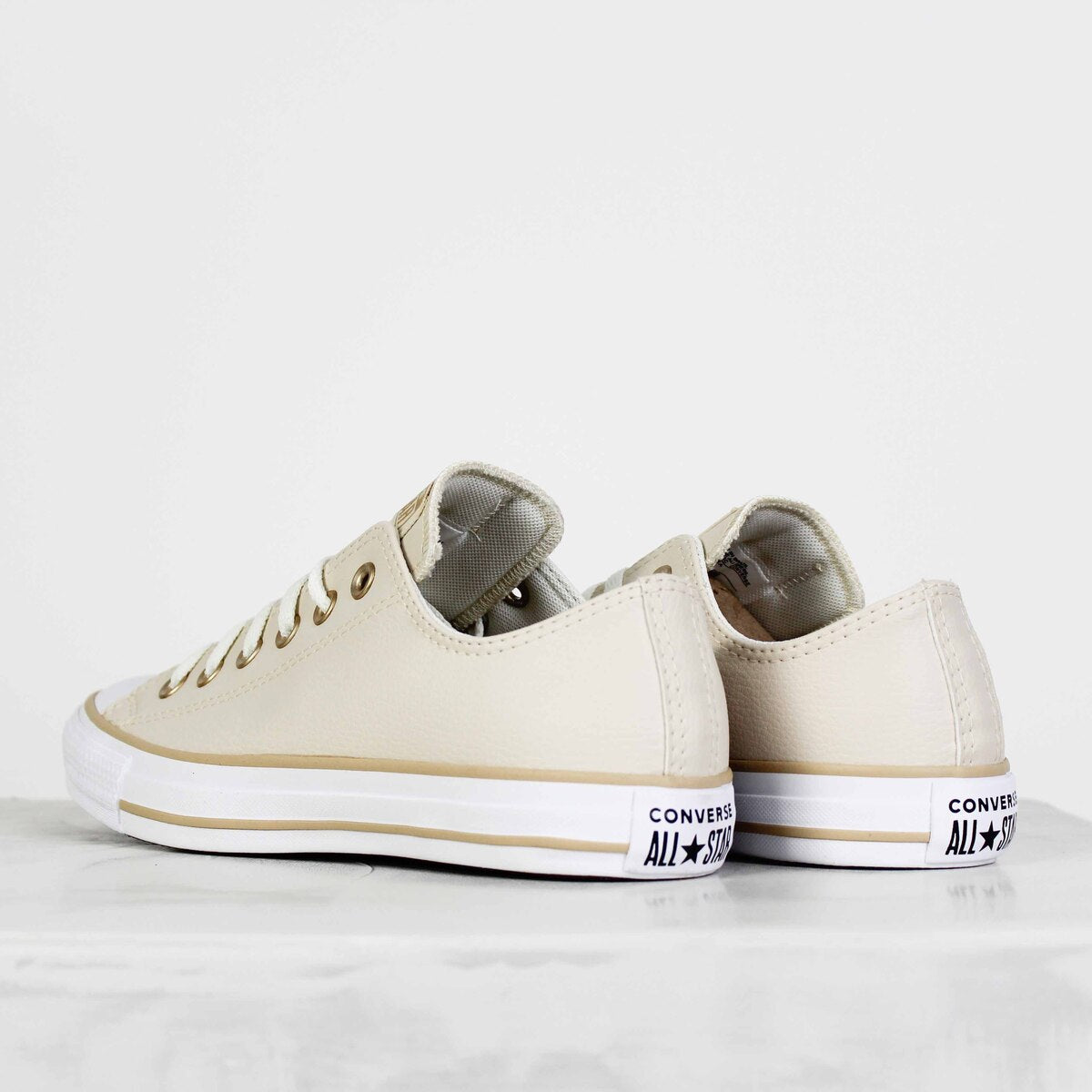 Tênis Converse Chuck Taylor All Star Ox Essential Nude Bege Claro