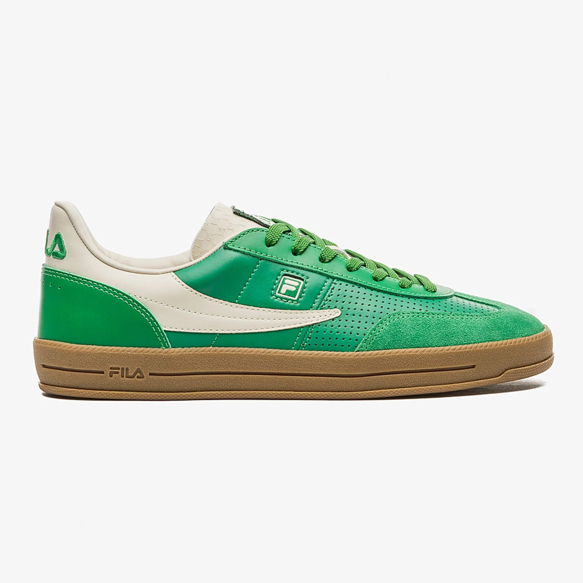 Tênis Fila Fx Court 70 Vintage Feminino Verde Bege