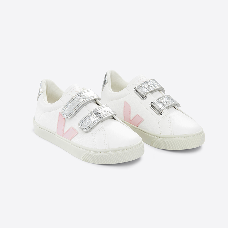 Tênis Vert Infantil Esplar Chromefree Extra White Petale Silver
