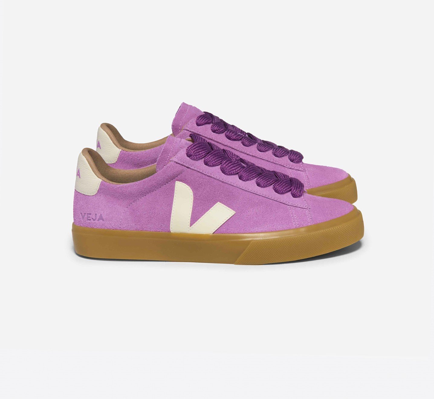 Tênis Veja Campo Bold Suede Mulberry Pierre