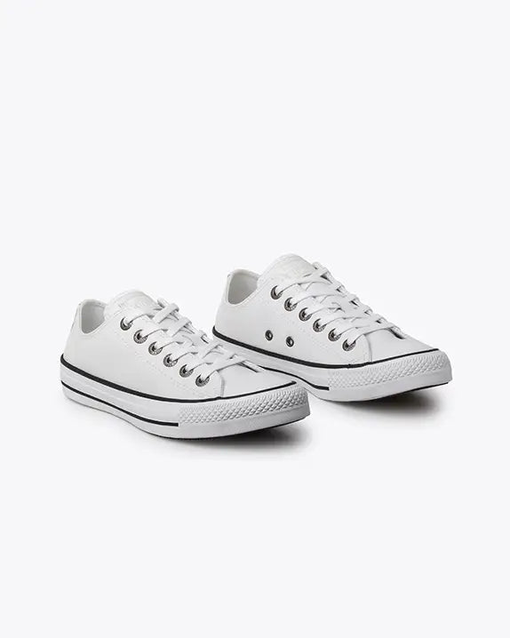 TENIS CHUCK TAYLOR COURO ALL STAR BRANCO