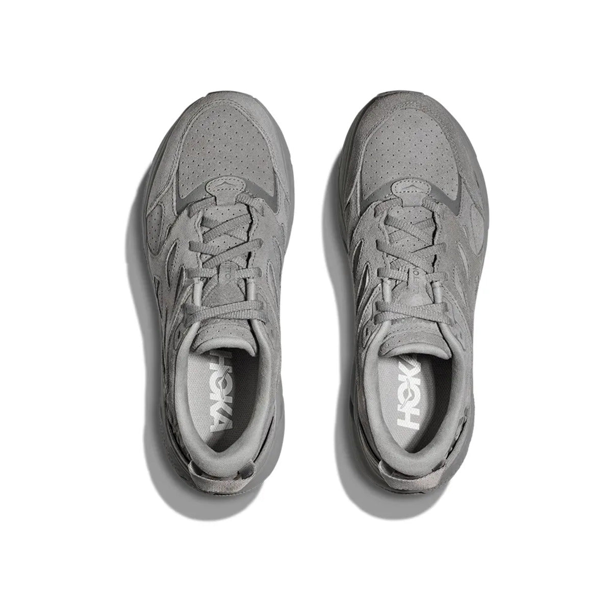 Tênis Hoka Clifton L Suede Cinza