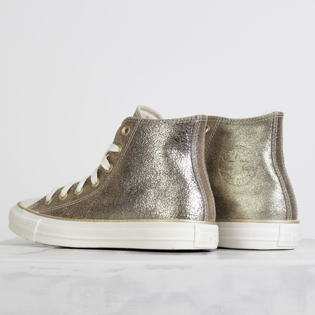 Tênis Converse Chuck Taylor All Star Hi Pretty Patina Ouro Claro