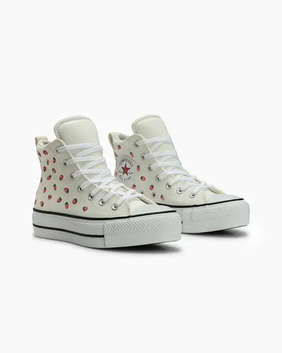 Tênis Converse Chuck Taylor Padded Lift Strawberries Bege