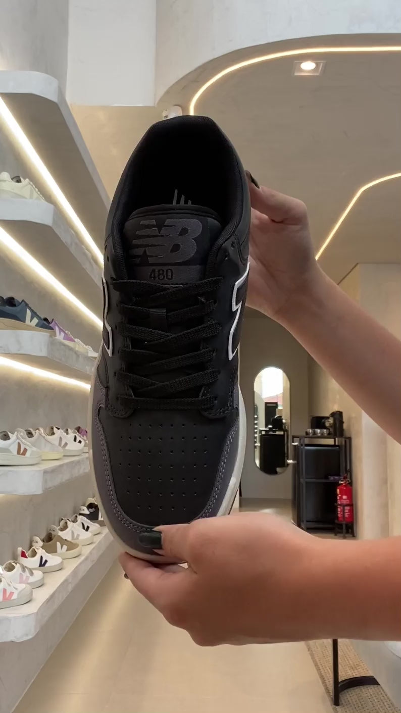 Tênis New Balance 480 Low Black Graphite
