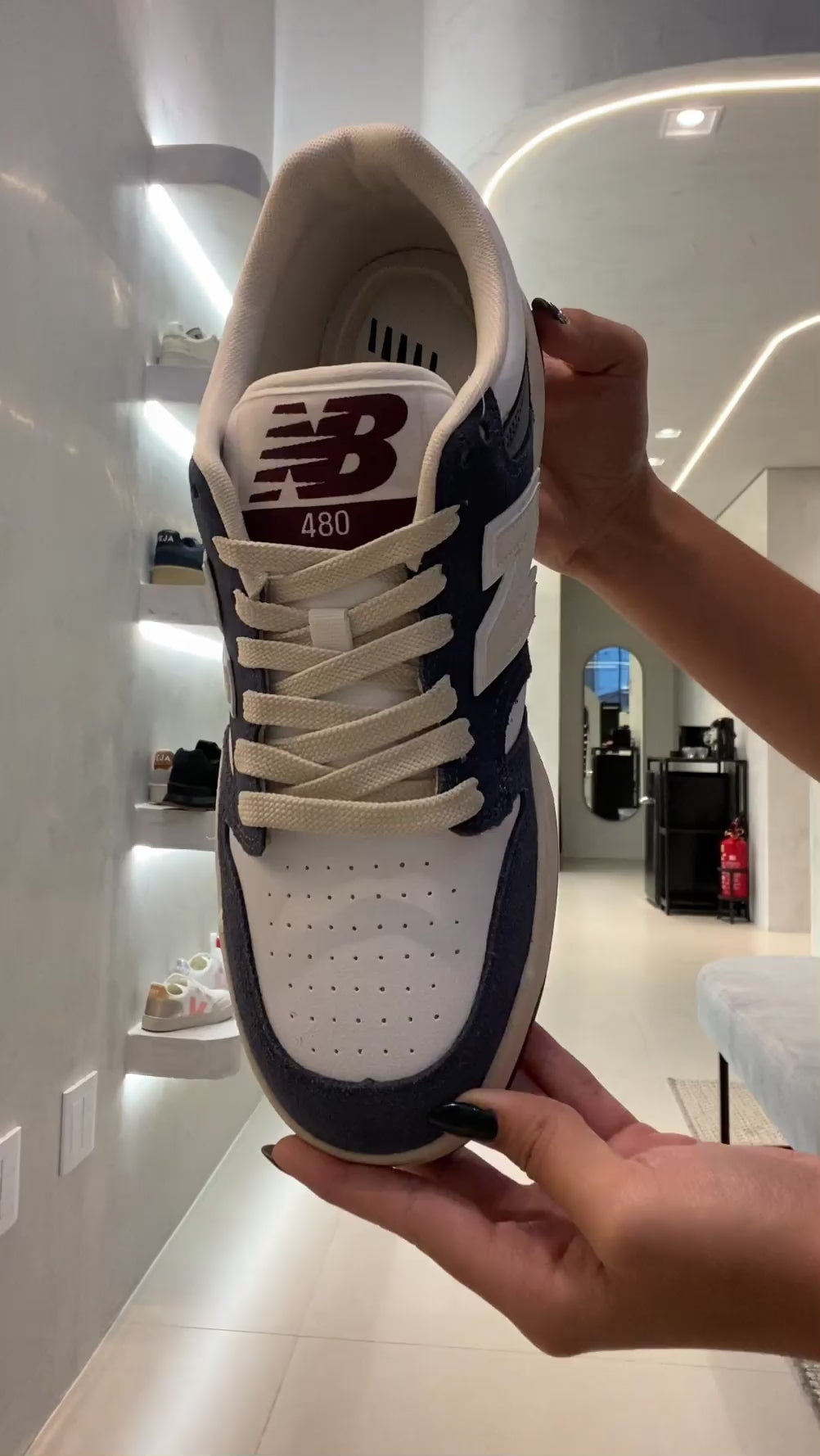 Tenis New Balance 480 Low Grey Navy