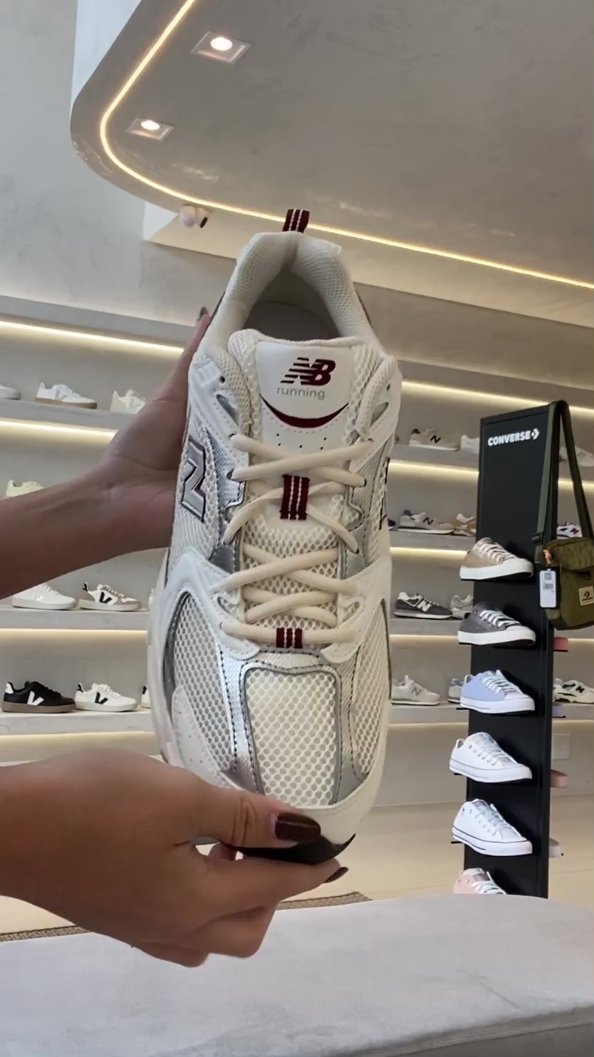 Tênis New Balance 530 White Mercury Red