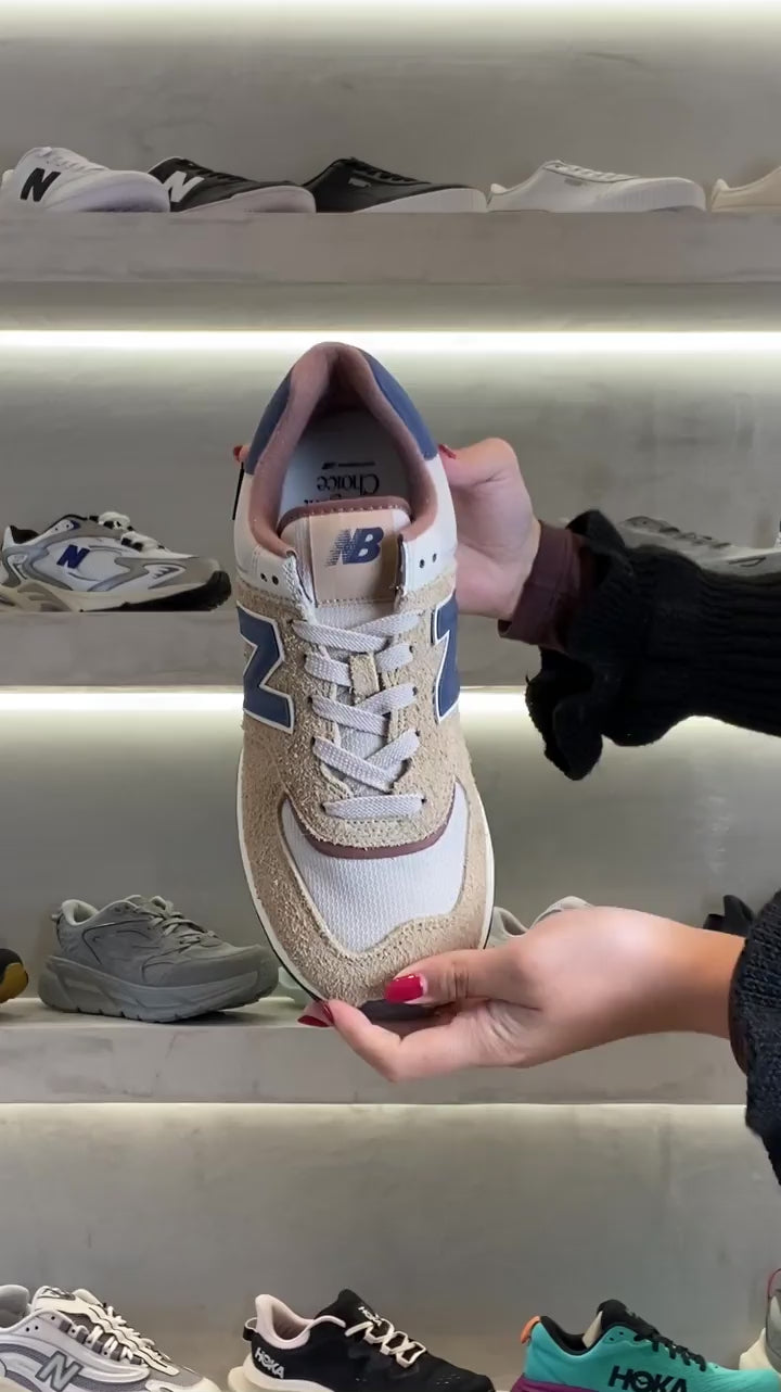 Tênis New Balance 574 Legacy Bege Marinho