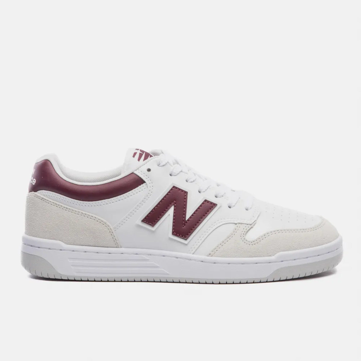 Tênis New Balance 480 Low Branco Vinho