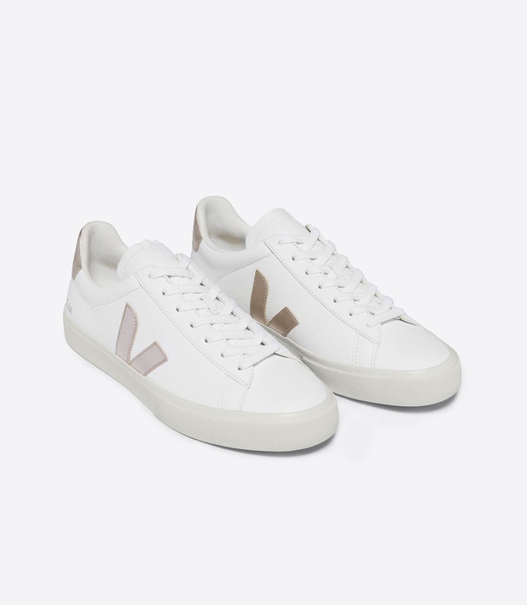 TENIS VEJA CAMPO CF LEATH XTRA WHTE PLATINE