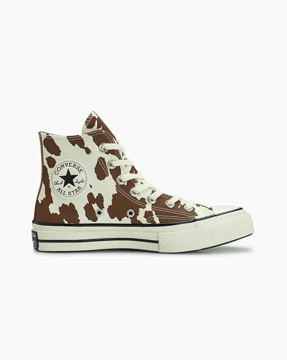 Chuck 70 Cow Print Cano Alto Marrom