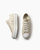 Tênis Converse Chuck Taylor All Star Lift Cano Baixo Bege
