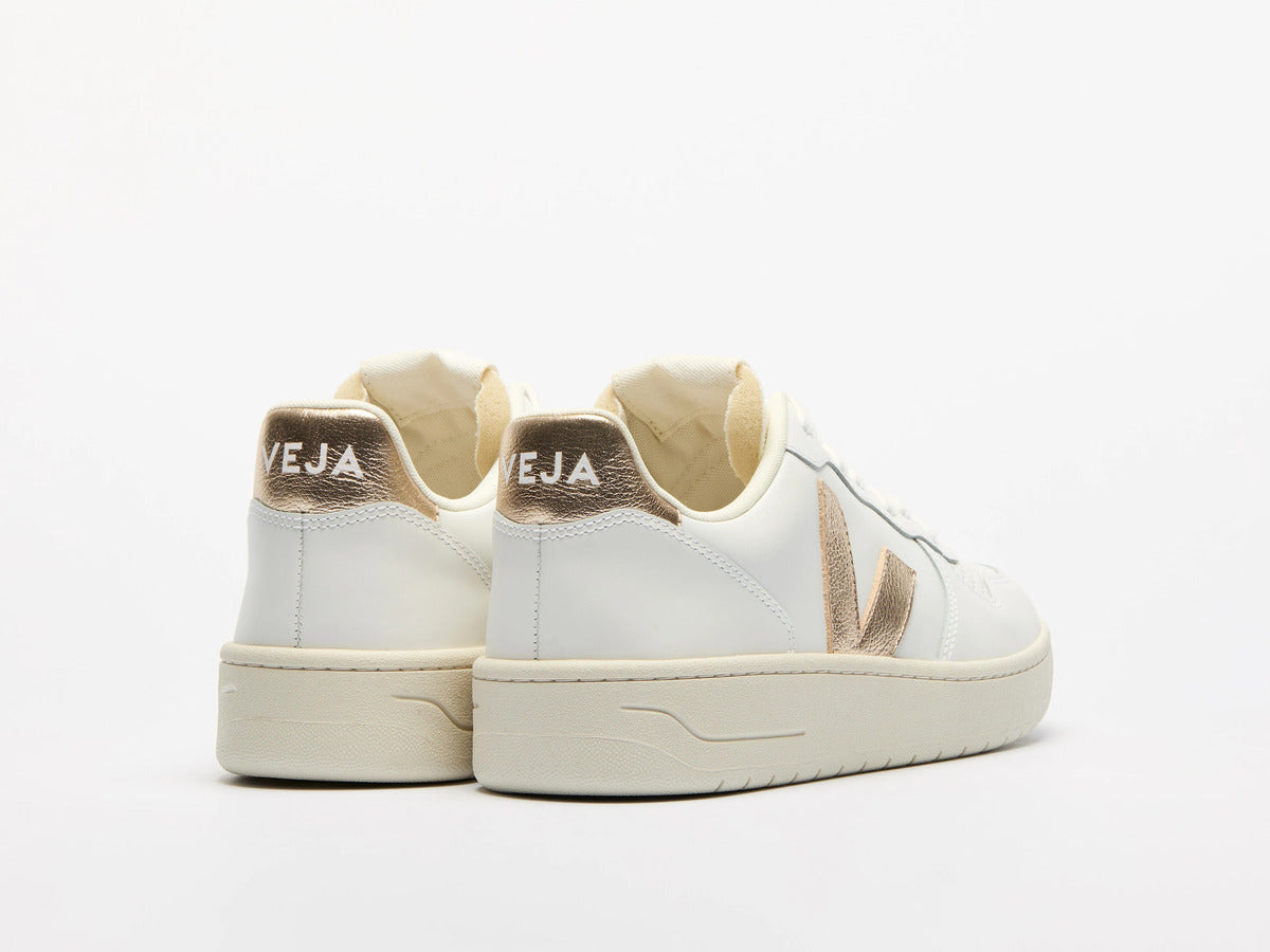 Tênis Veja V-10 Prime Leather White Platine
