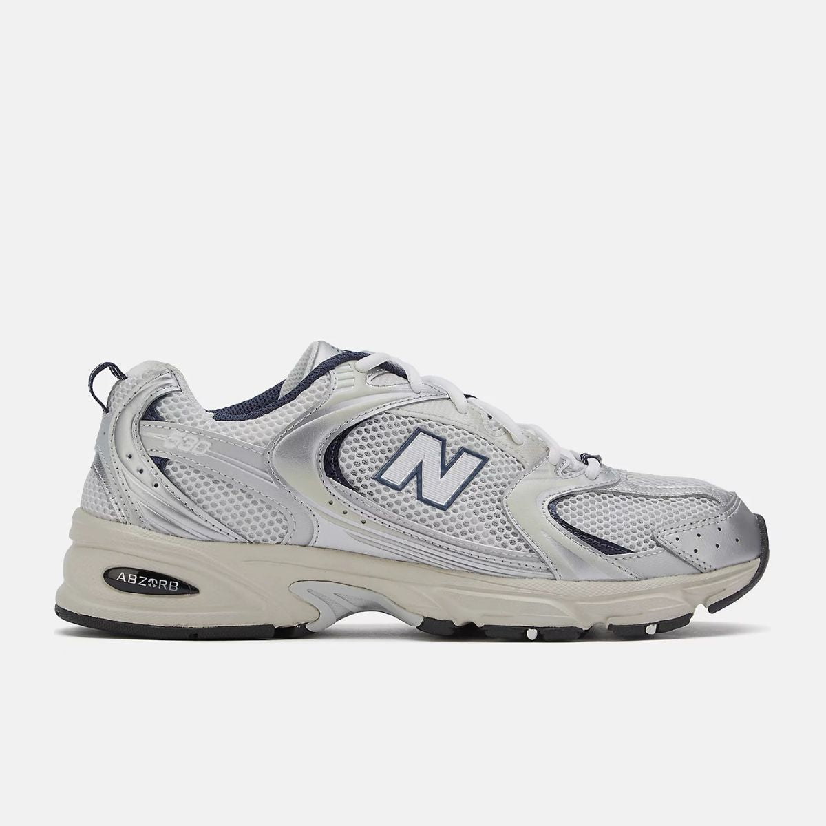 Tênis New Balance 530 Prata e Azul Marinho