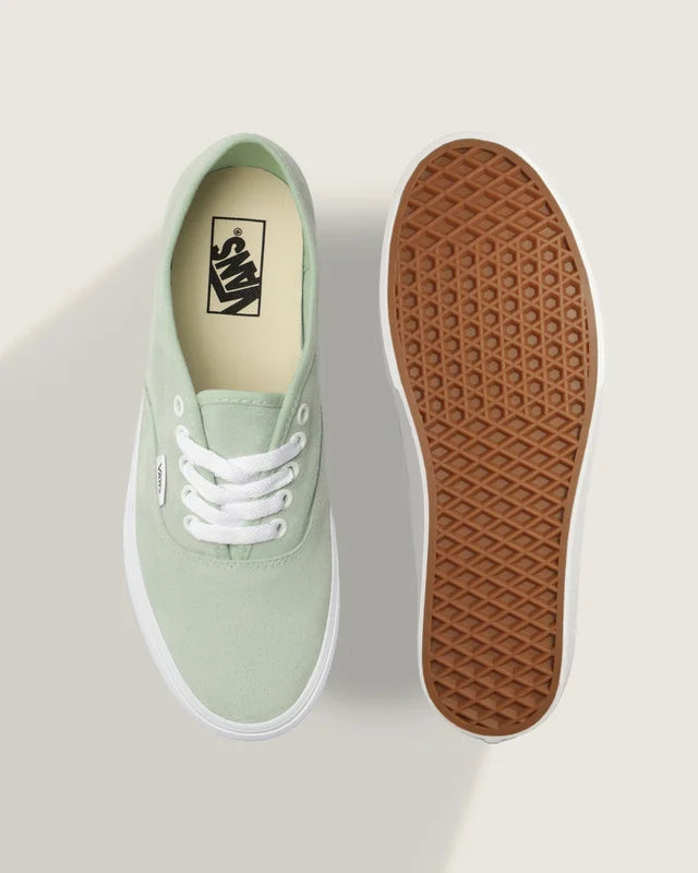 Tenis Vans Authentic Suede  Dusty Mint White Verde Claro