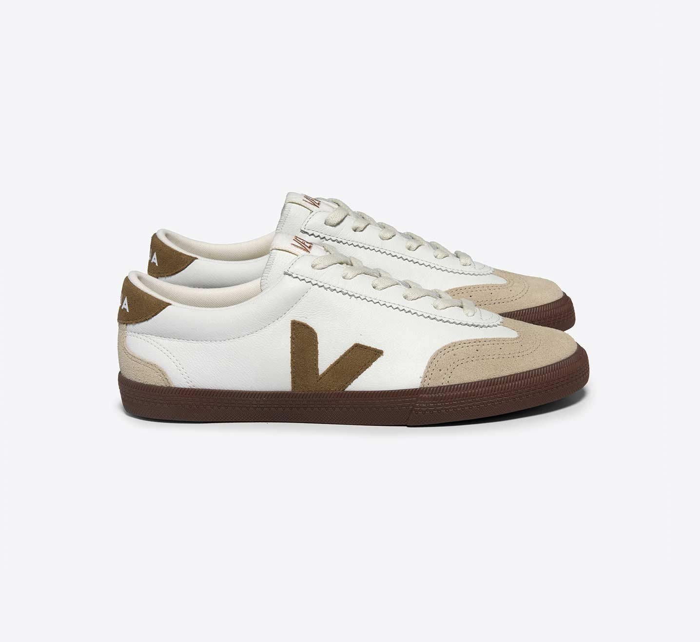 Tênis Veja Volley O.T Leath White Tent Bark