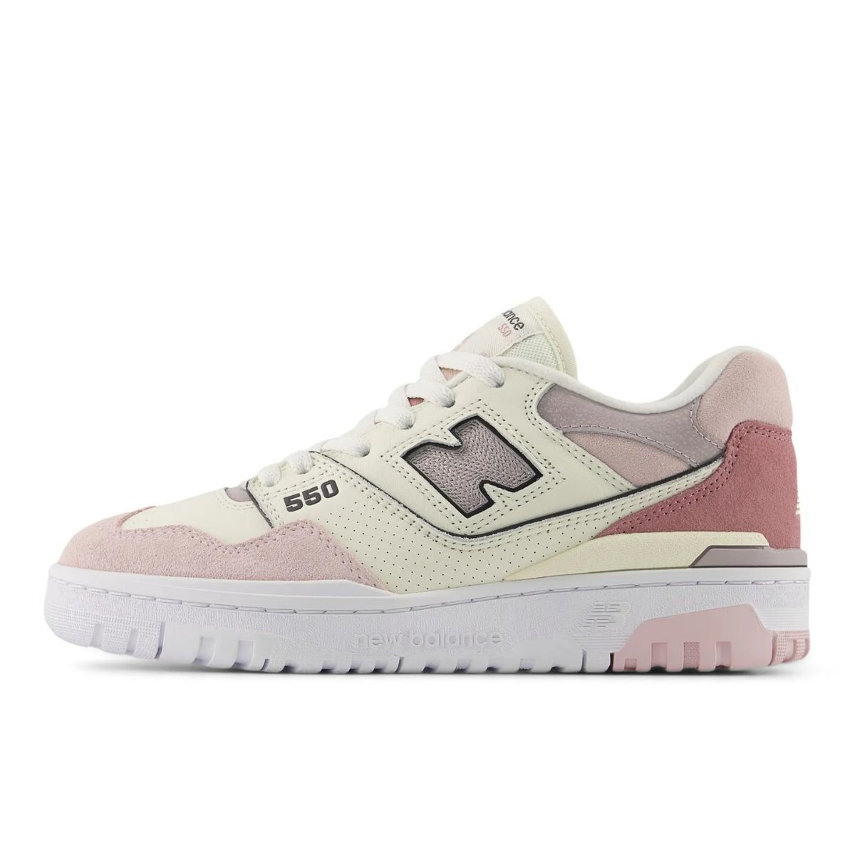 Tênis Feminino New Balance 550 Branco e Rosa