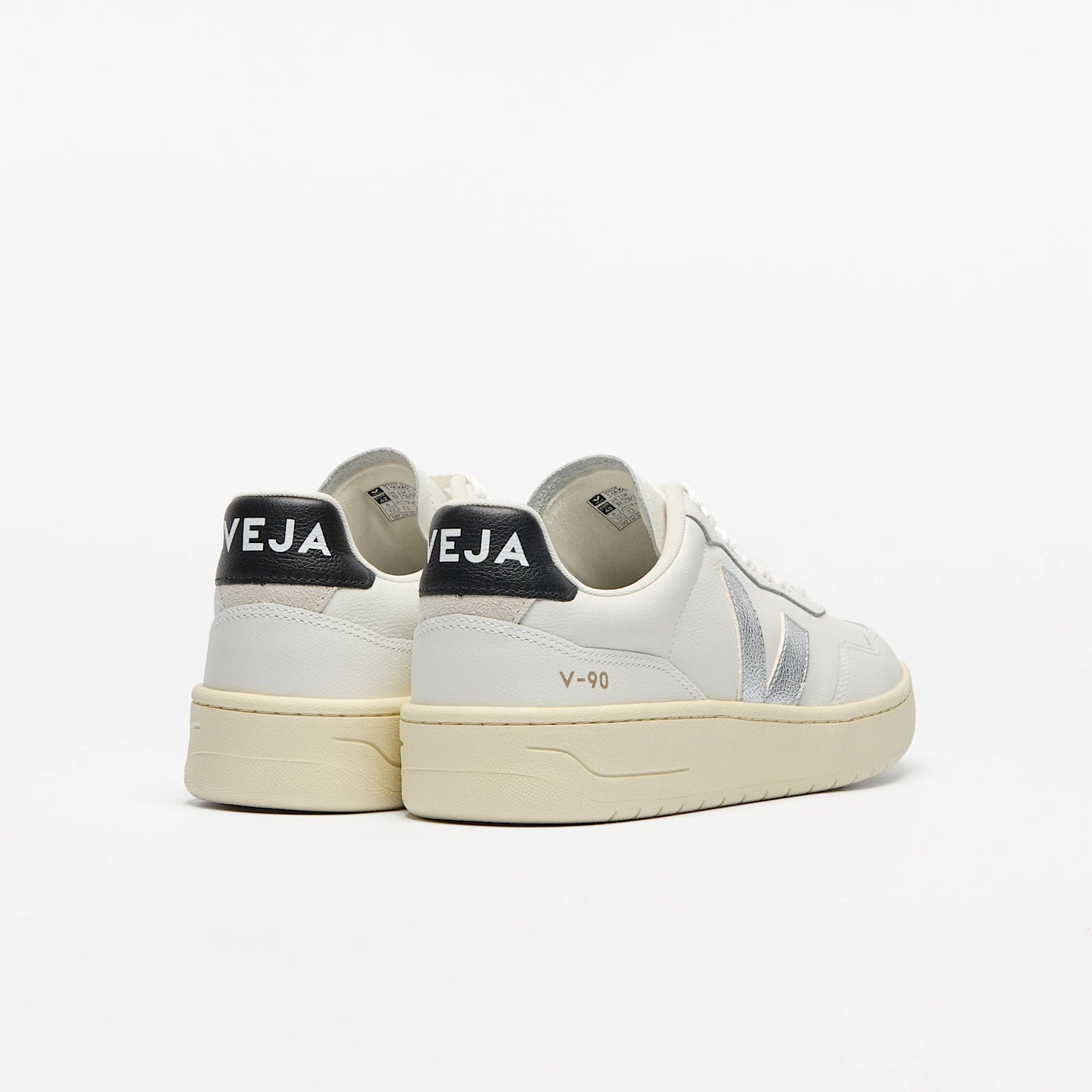 Tênis Veja V-90 O.T. Leather White Silver Black