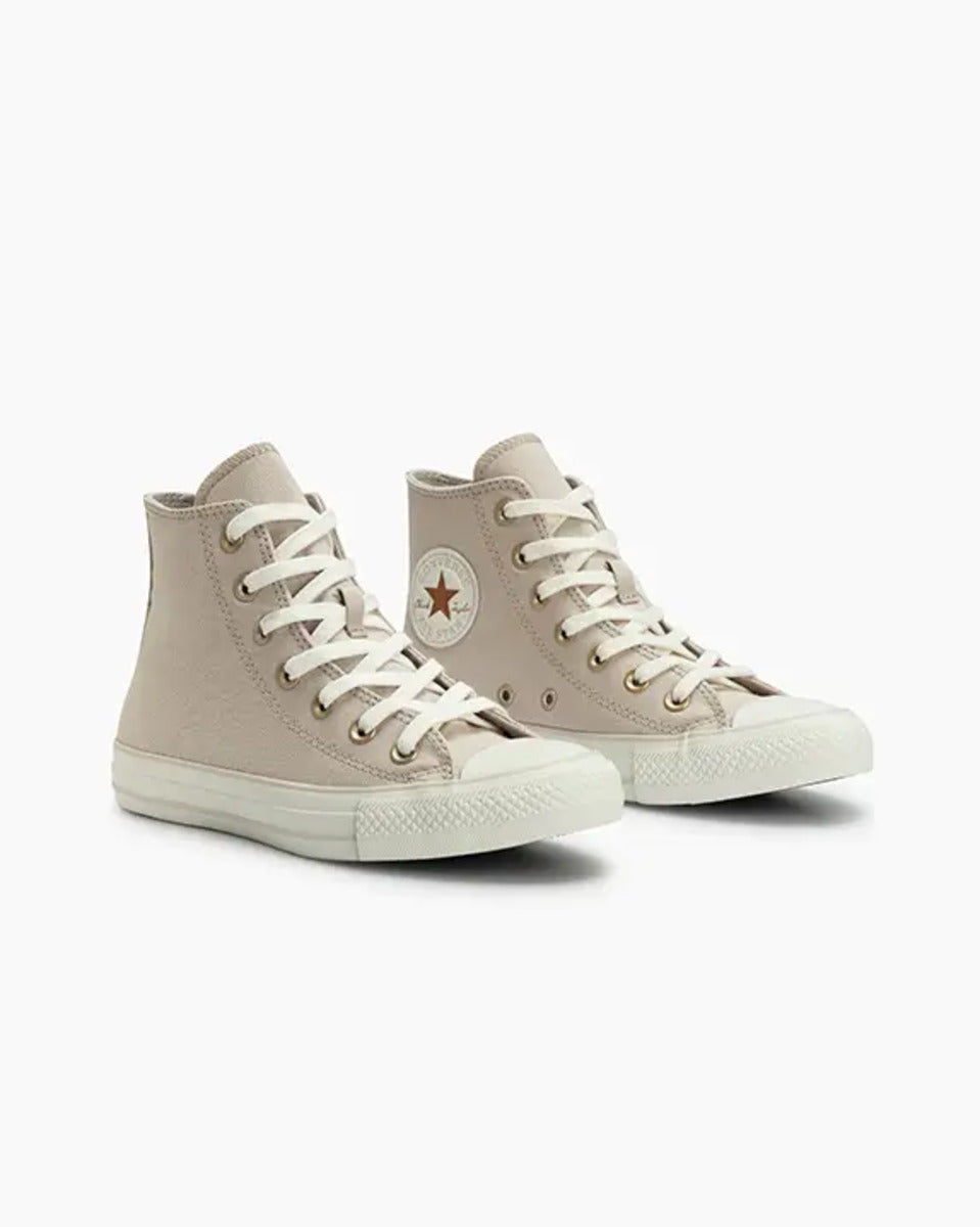 Tênis Converse Chuck Taylor Summer Metals Mid Bege