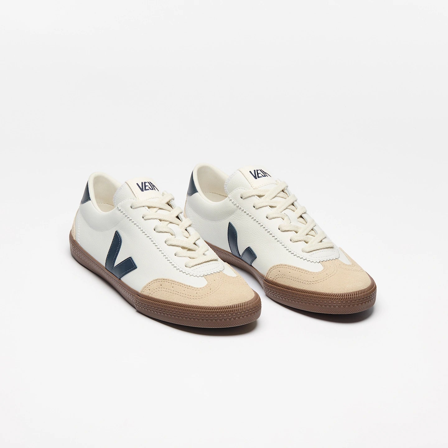 Tênis Veja Volley O.T Leather White Nautico Bark