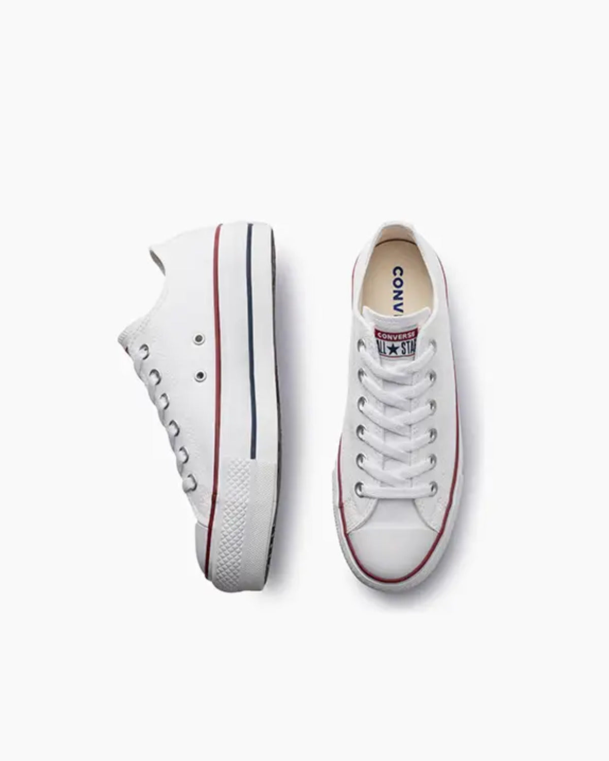 Tênis Converse Chuck Taylor All Star Lift Canvas Cano Baixo Branco