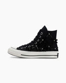Tênis Converse Chuck 70 Bow Studded Cano Alto Preto