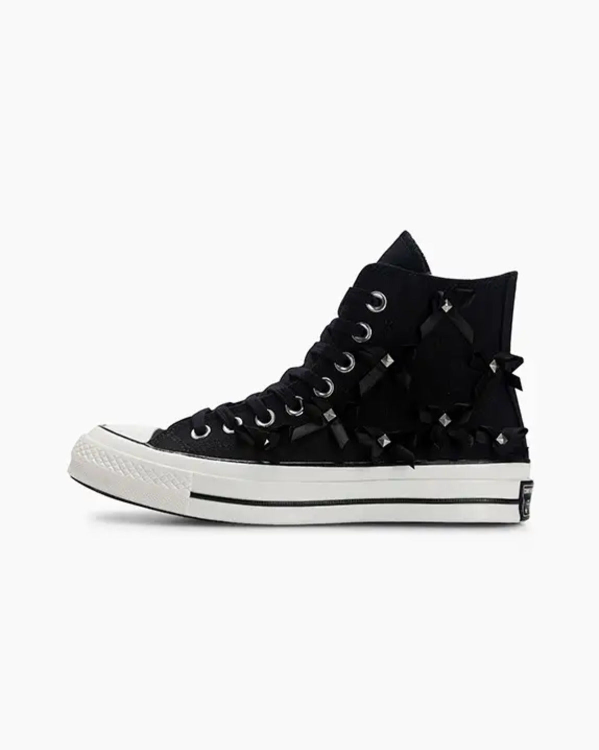 Tênis Converse Chuck 70 Bow Studded Cano Alto Preto
