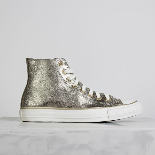 Tênis Converse Chuck Taylor All Star Hi Pretty Patina Ouro Claro