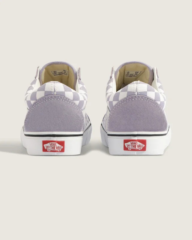 Tenis Vans Old Skool Checkerboard Soft Purple True Whit