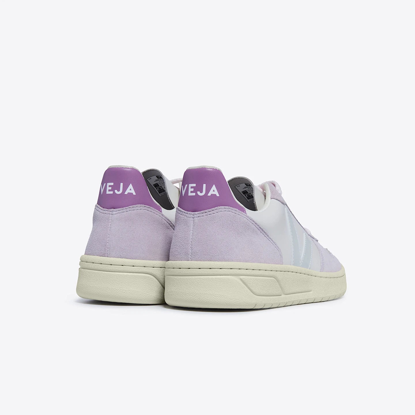 Tênis Veja V-10 Leather Gravel Menthol Parme
