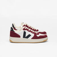 Tênis Veja V-10 Leather White Black Amarante