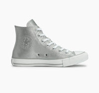 Tênis Converse Chuck Taylor All Star Authentic Glam Prata Mid