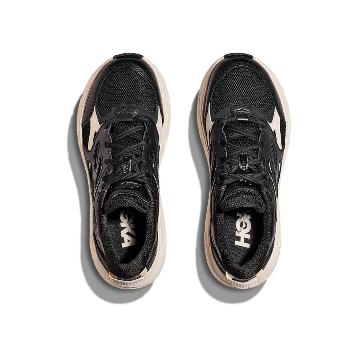 Tênis Hoka Clifton L Athletics Obsidian Alabaster Black