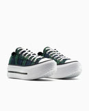 Tênis Converse All Star Lift Double Stack Plaid Azul Verde