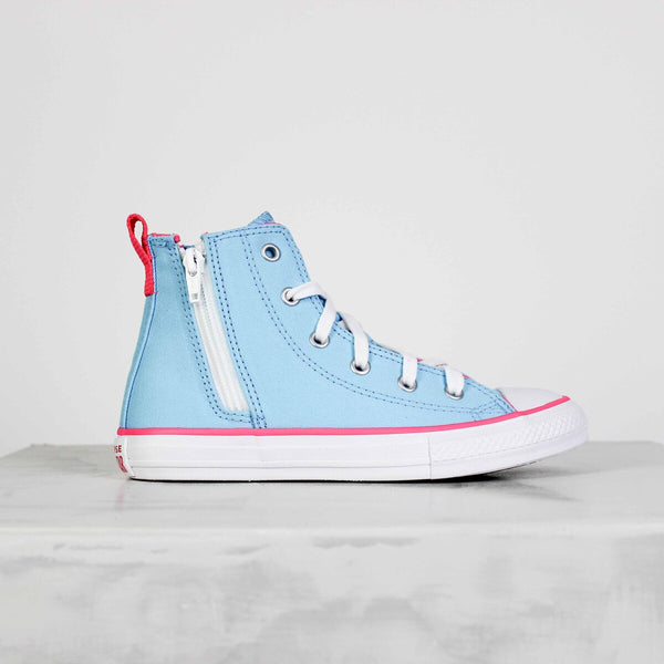 Tênis Converse Chuck Taylor All Star Side Zip Azul Claro