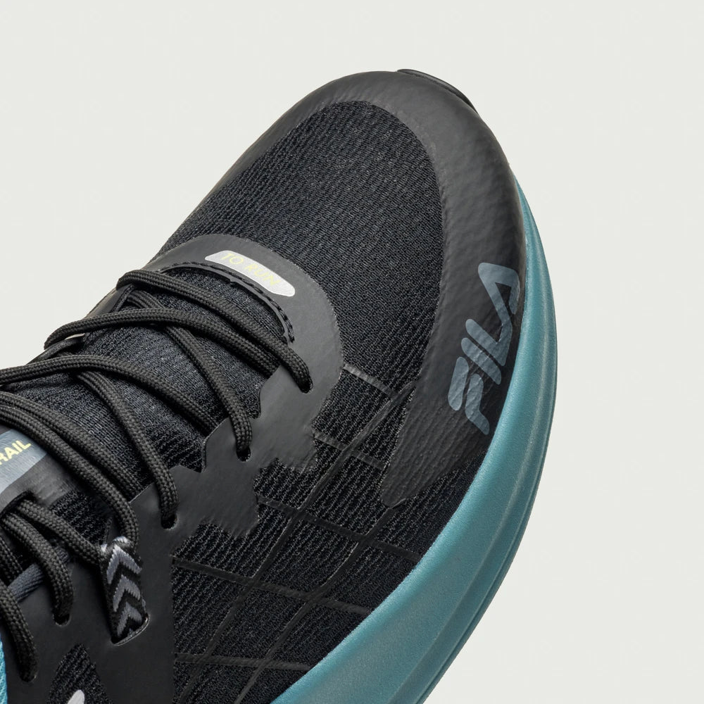 Tenis Fila Racer Skytrail Masculino Preto Azul Petroleo