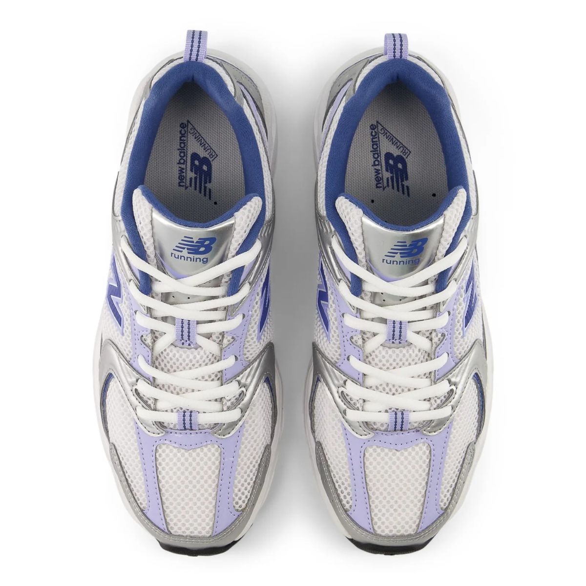 Tênis Nb 530 Unisex Prata Roxo e Azul