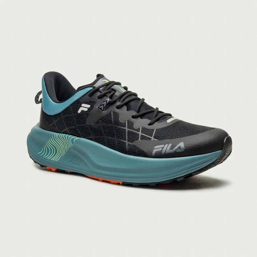 Tenis Fila Racer Skytrail Masculino Preto Azul Petroleo
