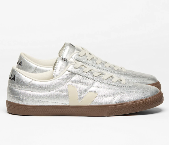 Tênis Veja Panenka Leather Silver White Pierre Bark