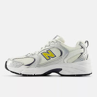 Tênis Nb 530 Unisex Branco Prata Amarelo
