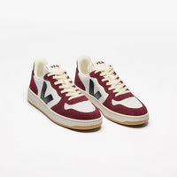 Tênis Veja V-10 Leather White Black Amarante