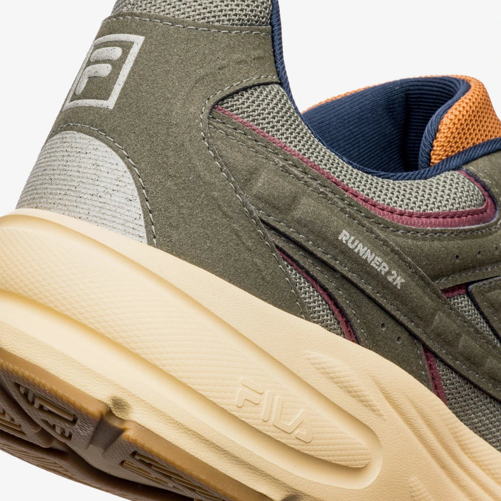Tenis Fila  Runner 2k Se Verde Oliva Bege