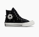 Tênis Converse Chuck 70 Bow Studded Cano Alto Preto