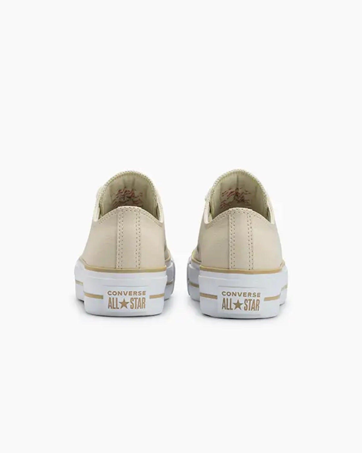 Tênis Converse Chuck Taylor All Star Lift Cano Baixo Bege
