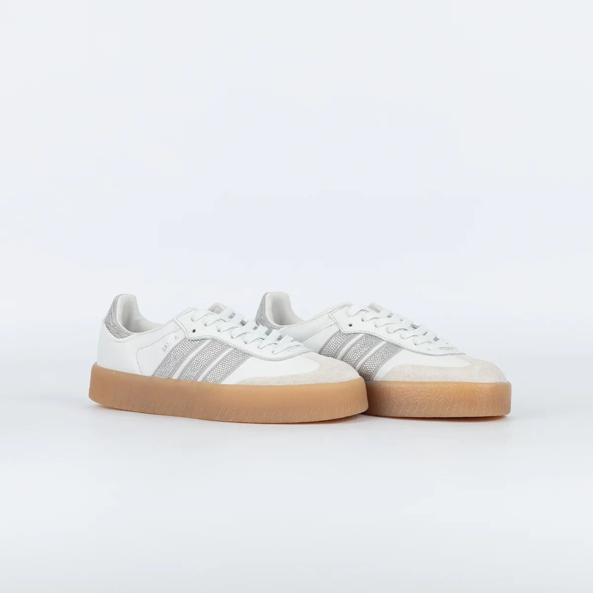 Tênis Adidas Sambae W Crystal White Silver Metallic