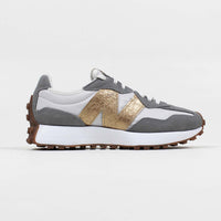 Tênis New Balance 327v1 Cinza Metalic Gold