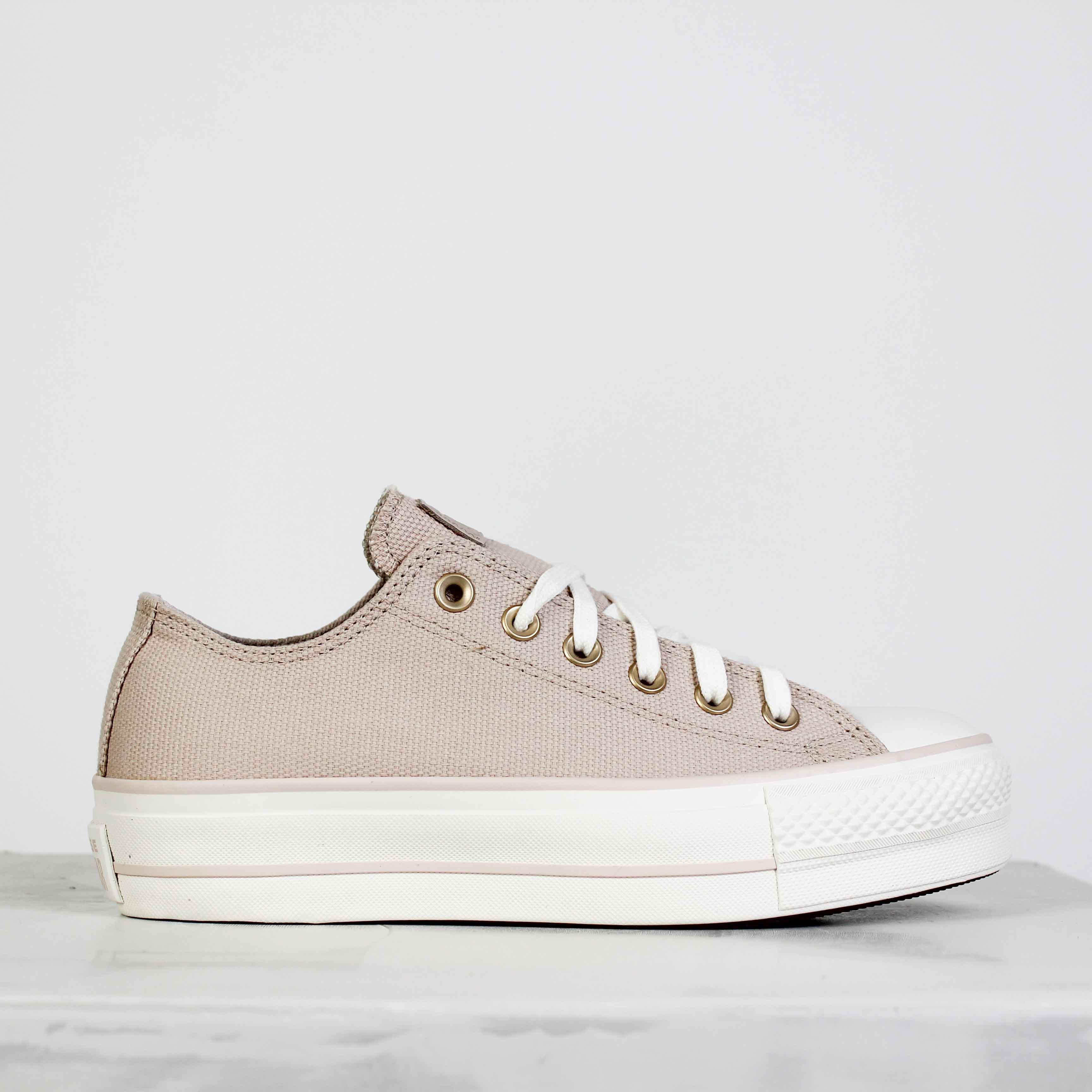 Tênis Chuck Taylor All Star Lift Taylored Lux Bege